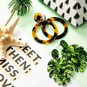 Tortoise Hoop Earrings